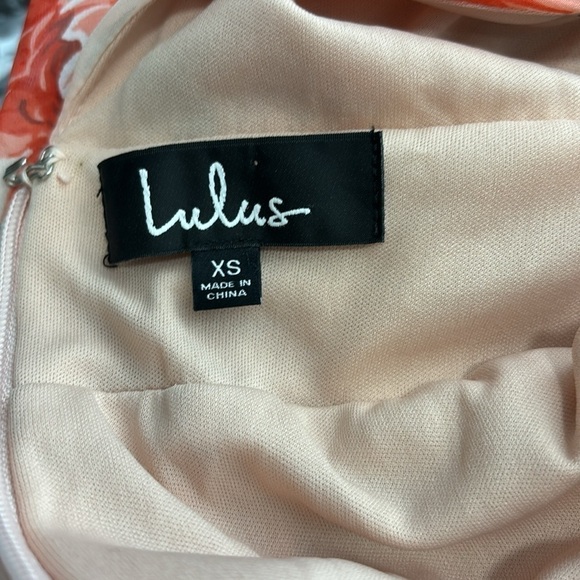 Lulu’s Garden Meandering Blush Floral Print Maxi Dress size xs - Picture 8 of 10